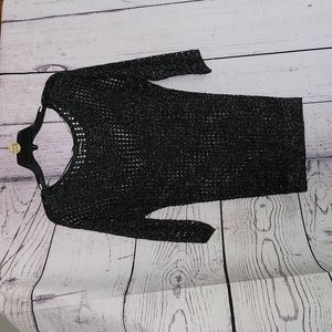 Express sweater black with shimmer size XS